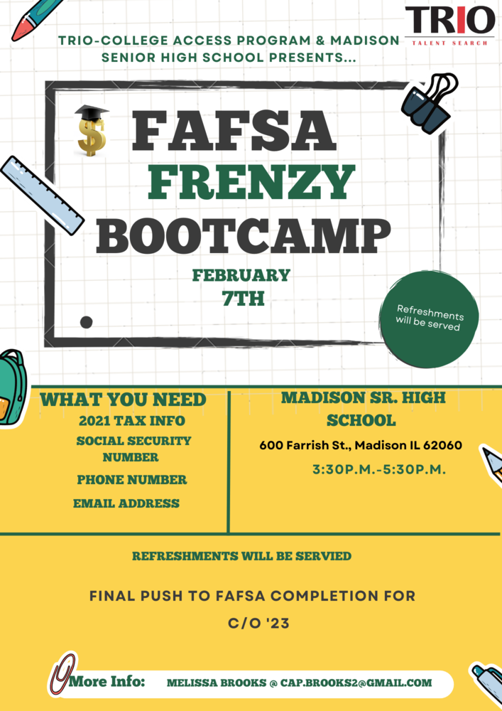 FAFSA Frenzy flyer