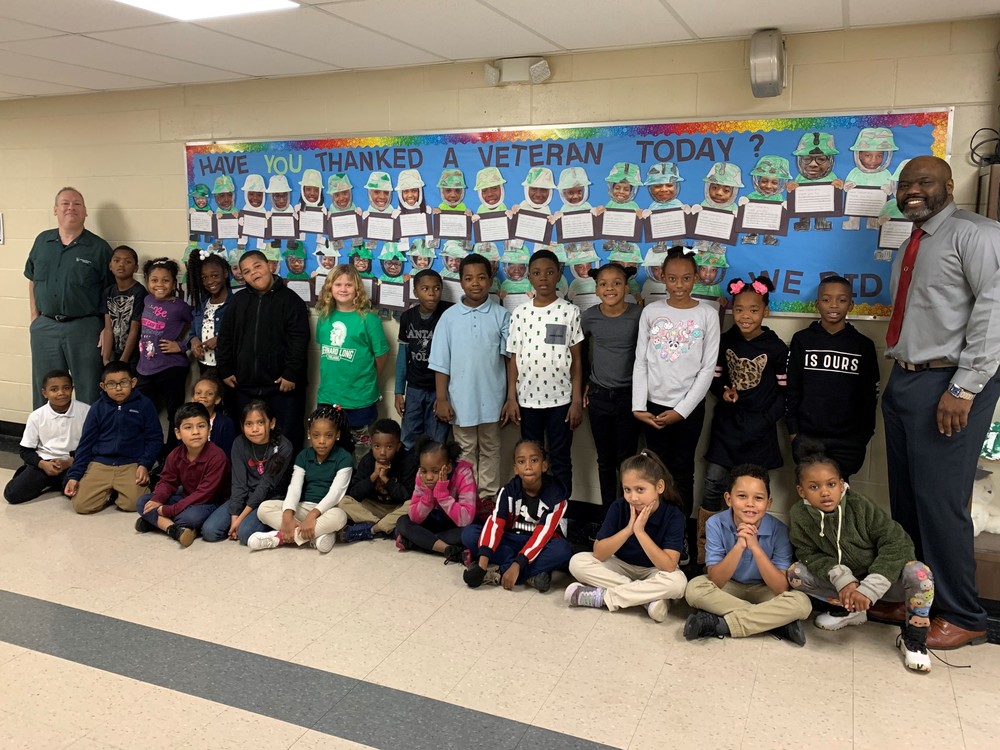 Second graders celebrate Veterans