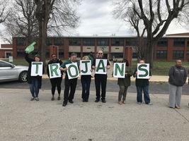 Madison CUSD 12 Welcomes Home the Trojan Boys Basketball Team