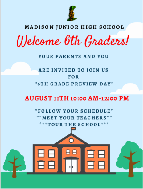 6th grade welcome day